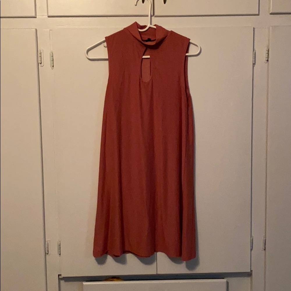 Pink mid length dress